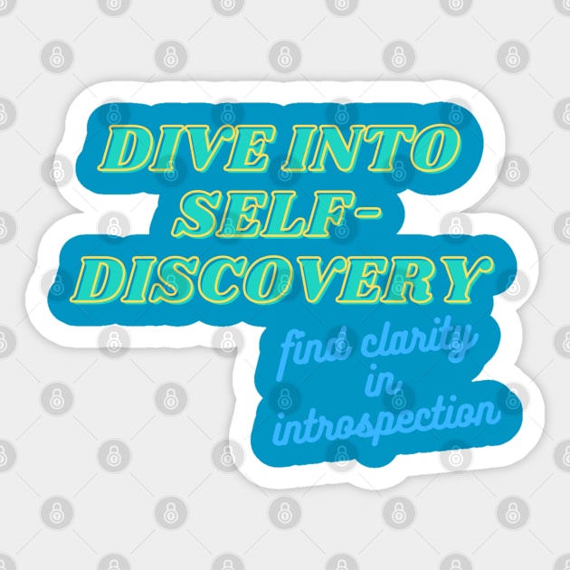 Dive Into  Self-Discovery Sticker by baseCompass